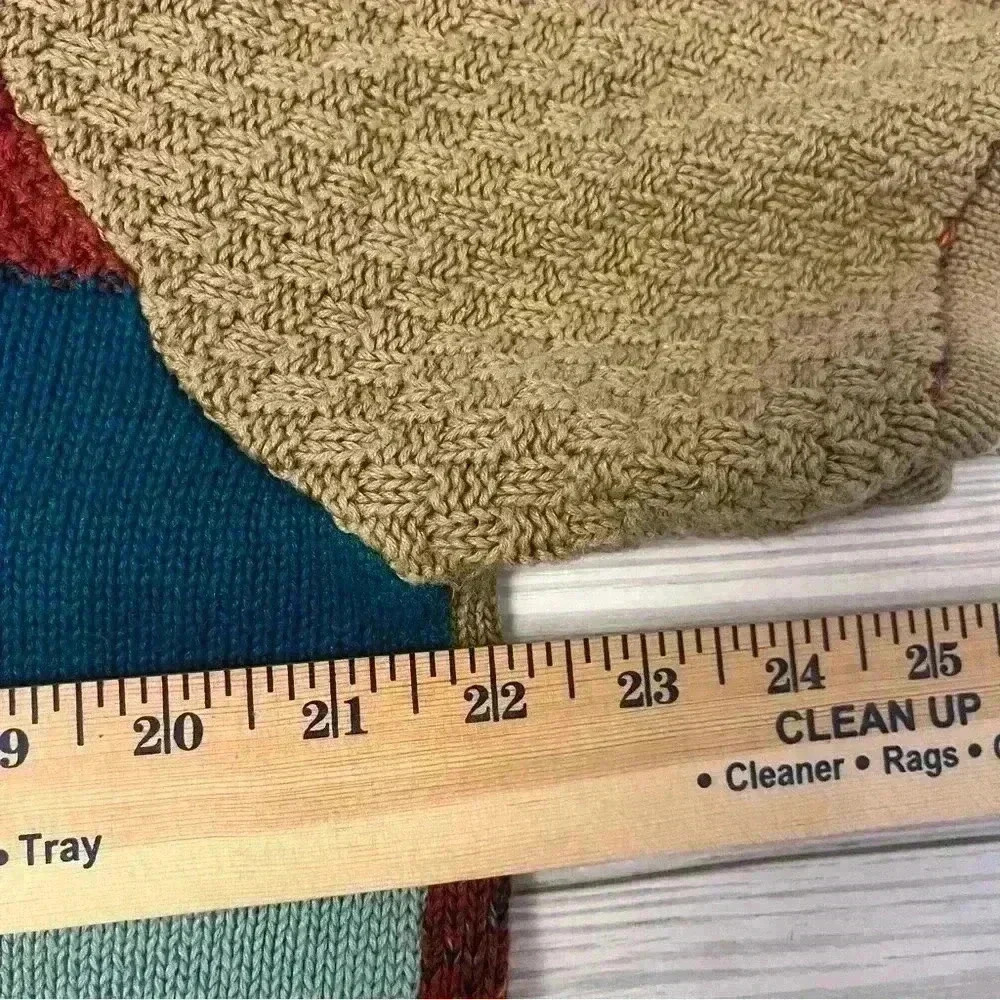 Vintage 🍂Fall🍂 Koret Knit Colorblock Top - Picture 5 of 6